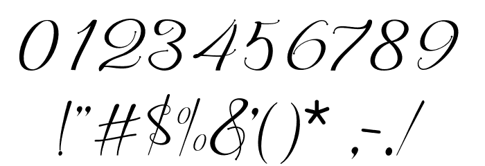 Afrilescript Font OTHER CHARS