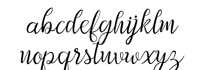 Afrilescript Font LOWERCASE