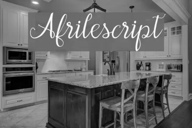 Afrilescript Font examples