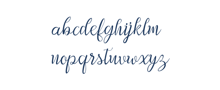 Afrilescript Lowercase