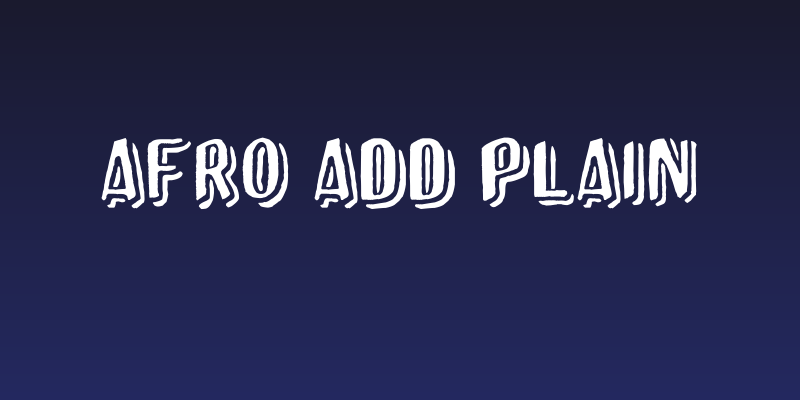 Afro Add plain Social Header