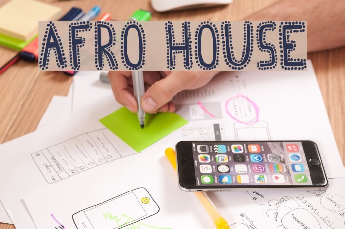Afro House Font examples