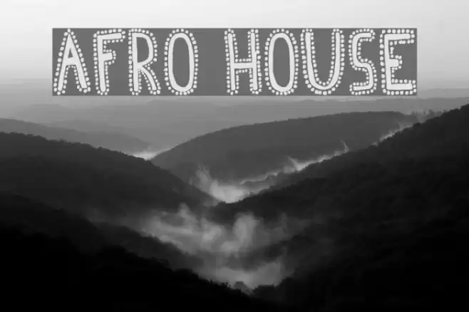 Afro House Font examples