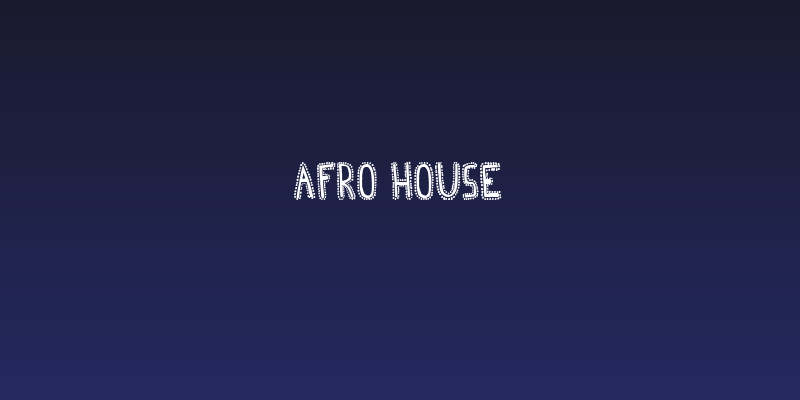 Afro House Social Header