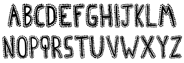 Afro House Font LOWERCASE