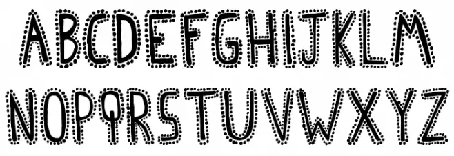 Afro House Caratteri MINUSCOLO