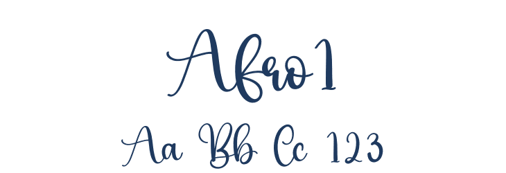 Afro1 Font Preview