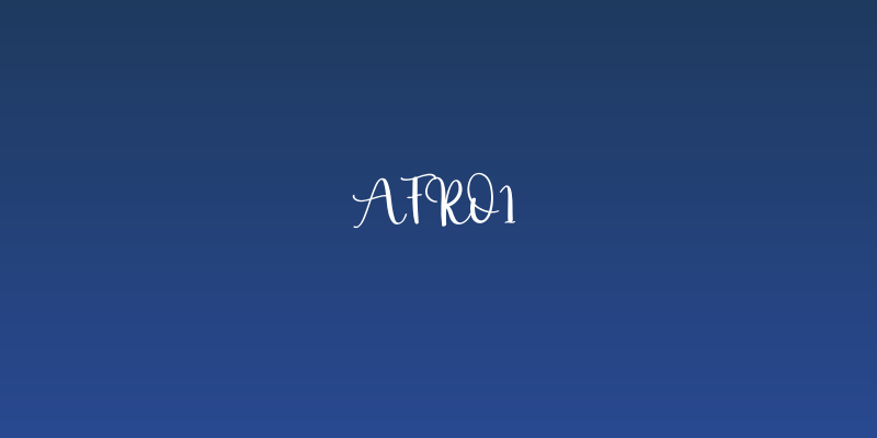 Afro1 Social Header