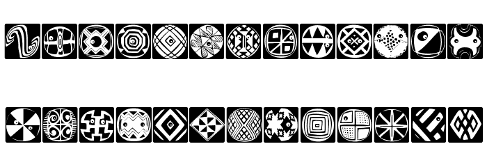 AfroDesigns Font LOWERCASE