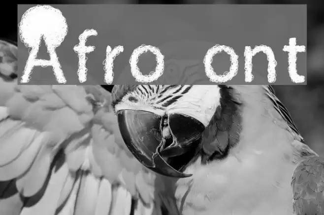 Afro Font examples
