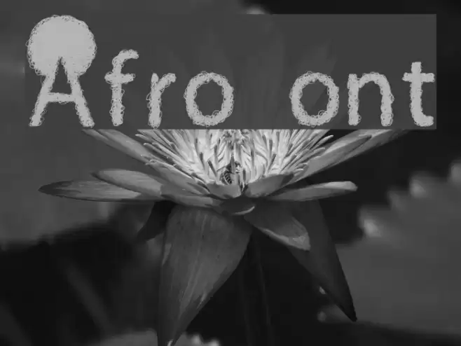 Afro Font examples