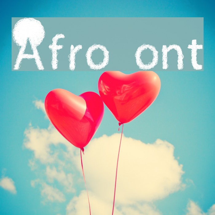 Afro Font examples