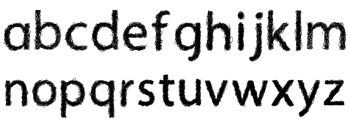 Afro Font LOWERCASE