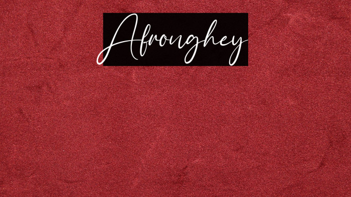 Afronghey Example 2