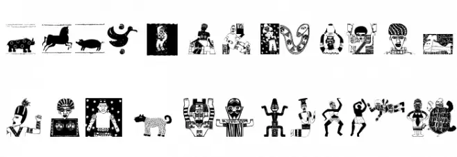 Afroparts 字体 大写