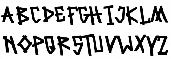 Afruemo خط أحرف كبيرة