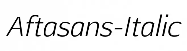 Aftasans-Italic 