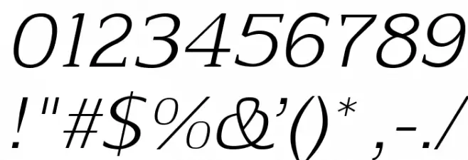 Aftaserif-Italic Fuentes OTROS CHARS