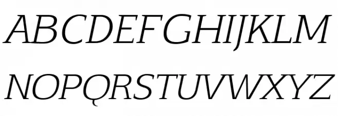 Aftaserif-Italic Fuentes MAYÚSCULAS