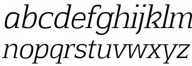 Aftaserif-Italic Fuentes MINÚSCULAS