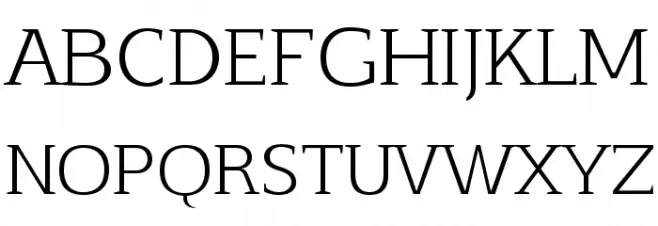 Aftaserif 字体 大写