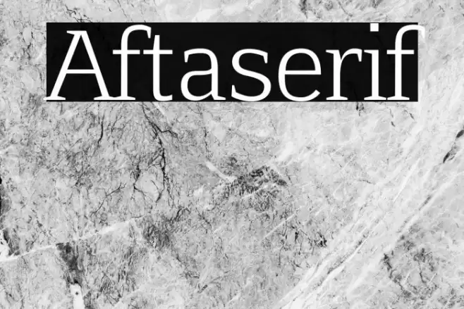 Aftaserif Polices examples