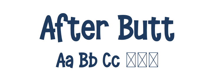 After Butt Font Preview