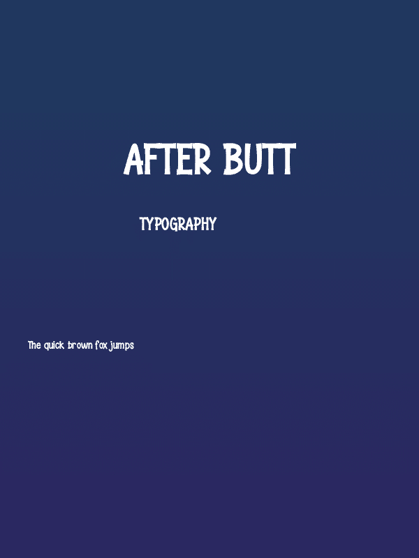 After Butt Poster