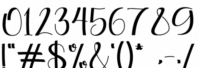 After Christmas Font OTHER CHARS