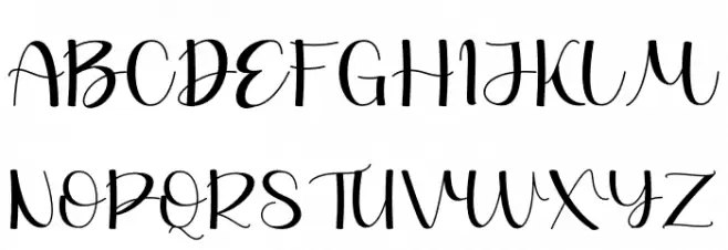 After Christmas 字体 大写