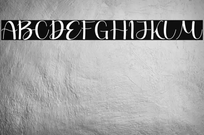 After Christmas Font examples