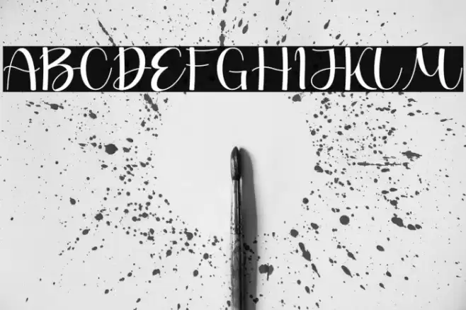 After Christmas Font examples