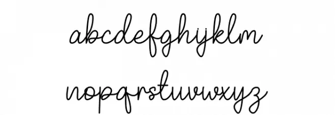 After Daylight Font LOWERCASE