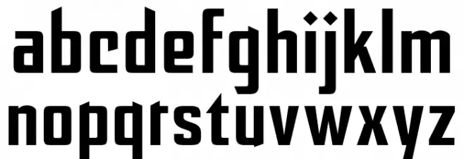 After Disaster Font LOWERCASE