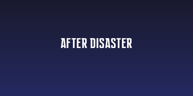 After Disaster Social Header