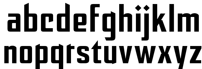 After Disaster Font LOWERCASE