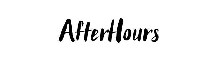 After Hours फ़ॉन्ट