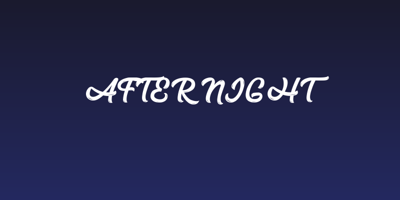 After Night Social Header