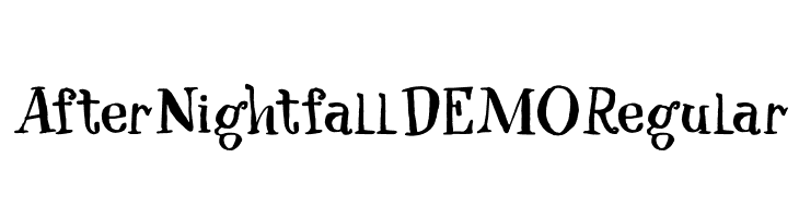 After Nightfall DEMO Regular Font