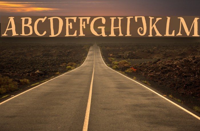 After Nightfall DEMO Regular Font examples