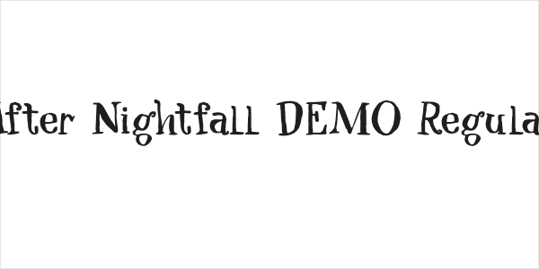 After Nightfall DEMO Regular Logo