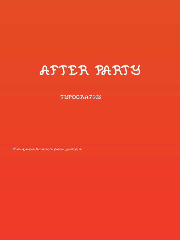 After Party Poster