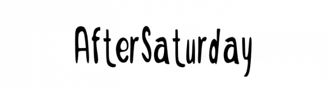 After Saturday  免费字体下载