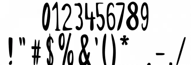 After Saturday Font OTHER CHARS