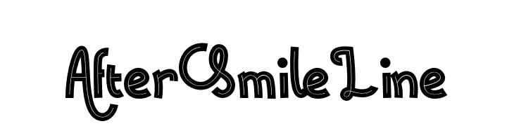 After Smile Line  les polices de caractères gratuit tlcharger