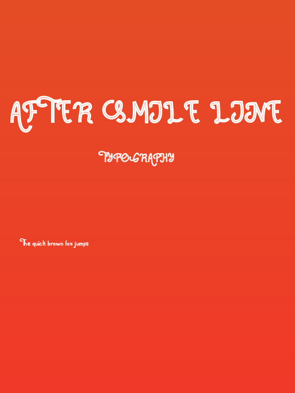 After Smile Line Poster