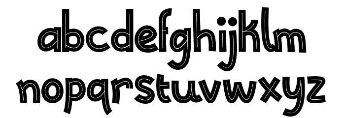 After Smile Line Font LOWERCASE