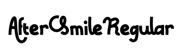 After Smile Regular  Frei Schriftart Herunterladen