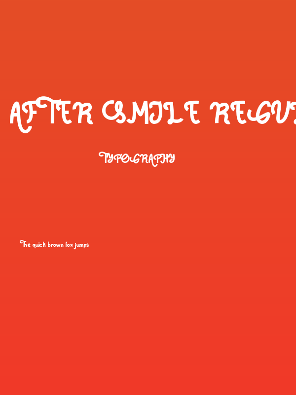 After Smile Regular Poster