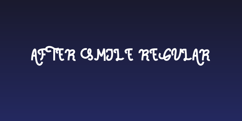 After Smile Regular Social Header